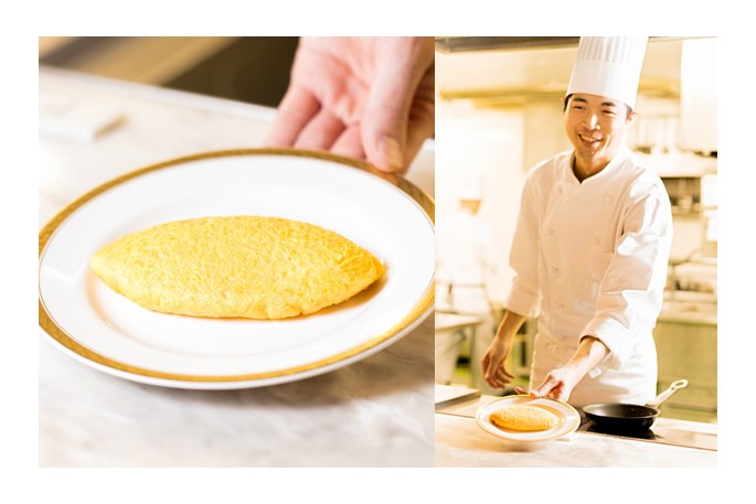 作りたてのオムレツ