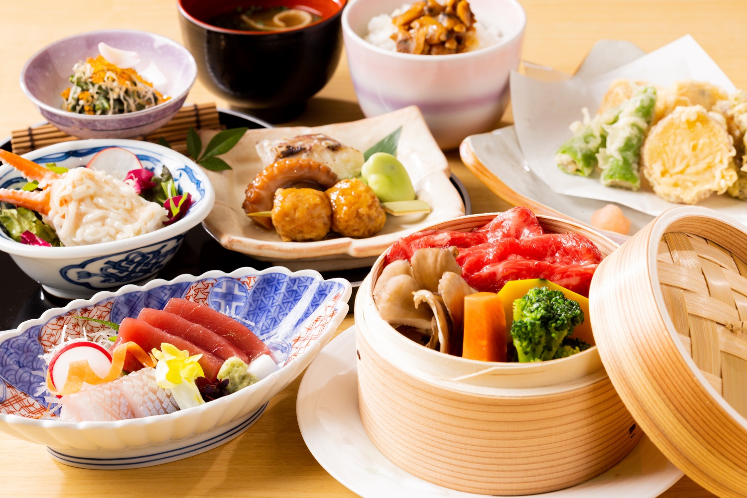 【和食】季節の素材を使用した和食御膳