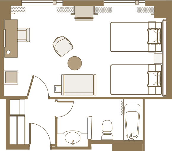 客室レイアウト