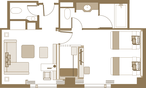 客室レイアウト